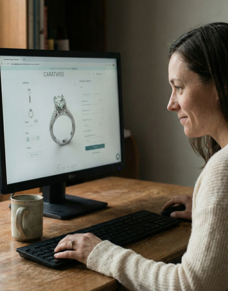 Online jewelry configurator experience